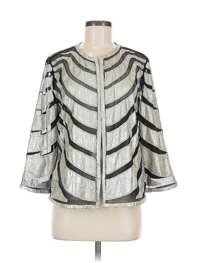 Pre-owned Travelers By Chico's Jacket In Silver