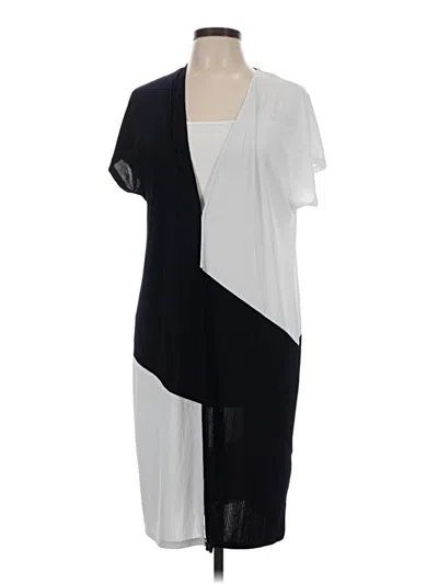 Pre-owned Travelers By Chico's Kimono In Black