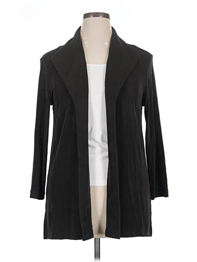 Pre-owned Travelers By Chico's Kimono In Black