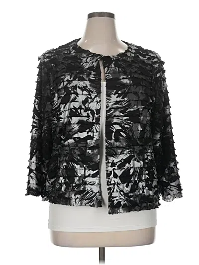 Pre-owned Travelers By Chico's Kimono In Black