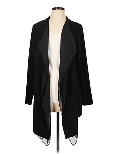 Pre-owned Travelers By Chico's Kimono In Black