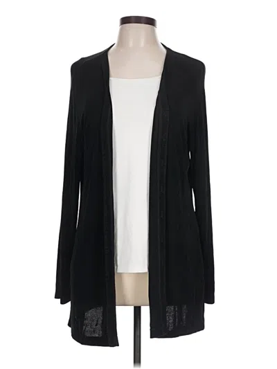 Pre-owned Travelers By Chico's Kimono In Black