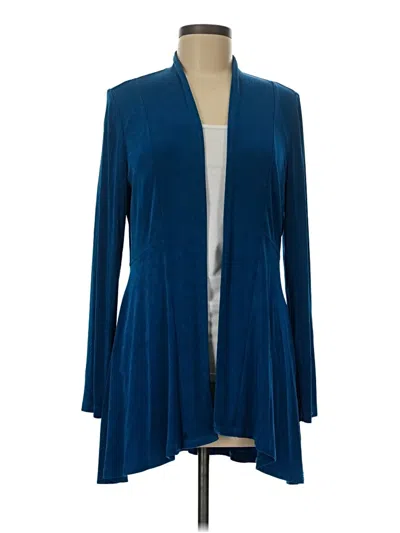 Pre-owned Travelers By Chico's Kimono In Blue