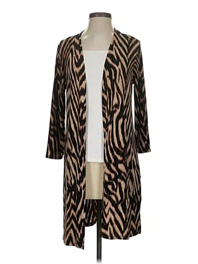 Pre-owned Travelers By Chico's Kimono In Brown