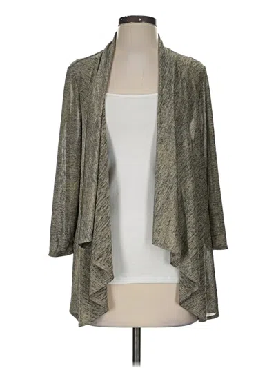 Pre-owned Travelers By Chico's Kimono In Gray