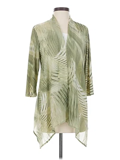 Pre-owned Travelers By Chico's Kimono In Green