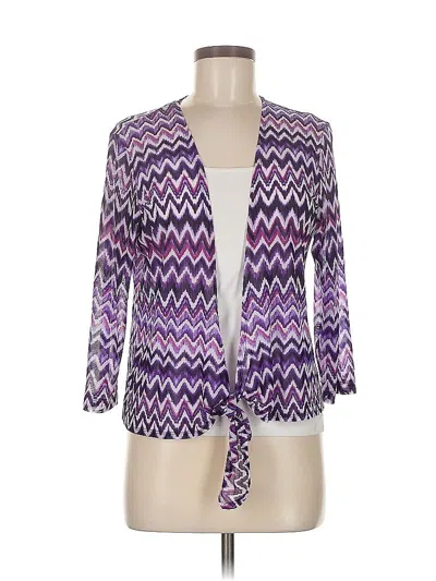 Pre-owned Travelers By Chico's Kimono In Purple
