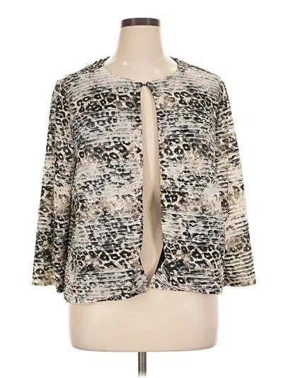 Pre-owned Travelers By Chico's Kimono In Silver