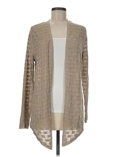 Pre-owned Travelers By Chico's Kimono In Tan