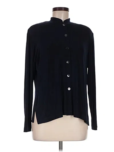 Pre-owned Travelers By Chico's Long Sleeve Blouse In Black