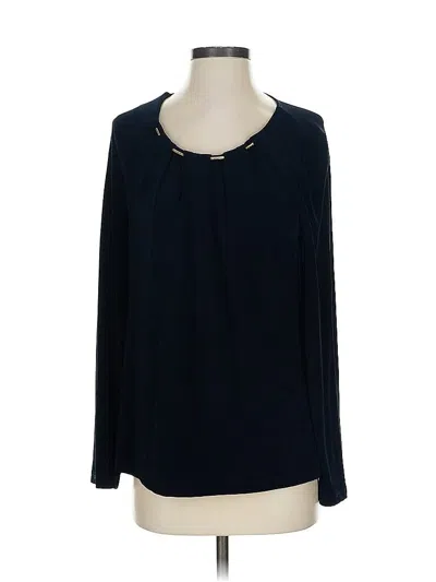 Pre-owned Travelers By Chico's Pullover Sweater In Blue