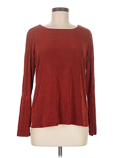 Pre-owned Travelers By Chico's Pullover Sweater In Red