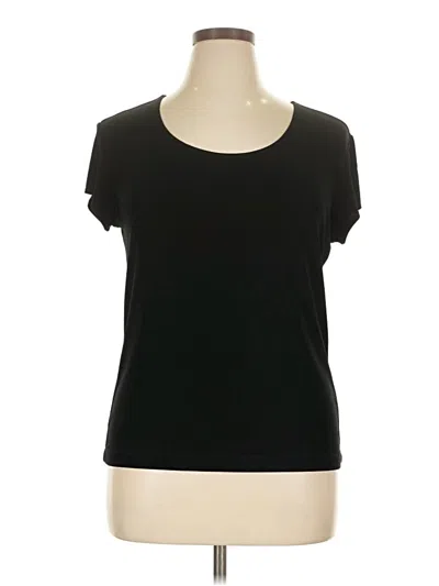 Pre-owned Travelers By Chico's Short Sleeve T-shirt In Black