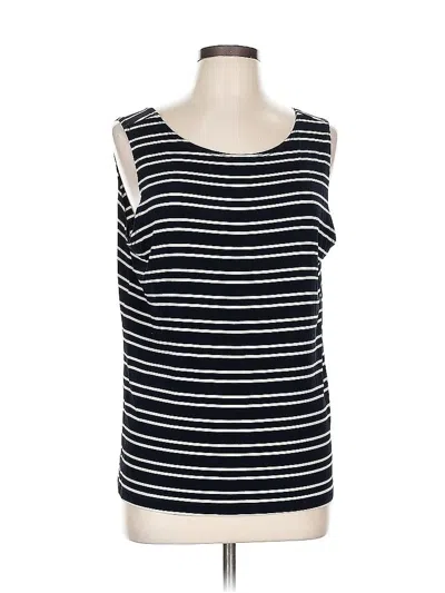 Pre-owned Travelers By Chico's Sleeveless T-shirt In Black