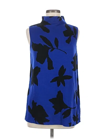 Pre-owned Travelers By Chico's Sleeveless T-shirt In Blue