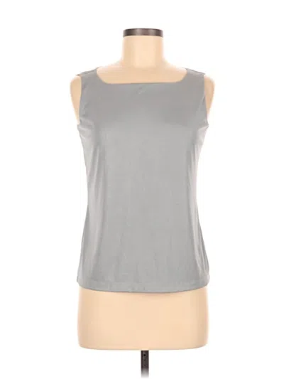 Pre-owned Travelers By Chico's Sleeveless T-shirt In Gray