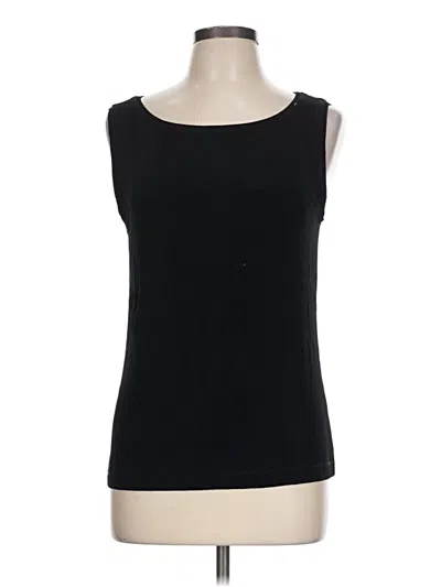 Pre-owned Travelers By Chico's Sleeveless T-shirt In Black