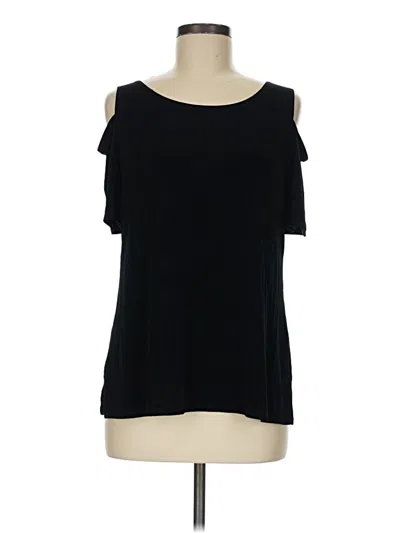 Pre-owned Travelers By Chico's Sleeveless T-shirt In Black