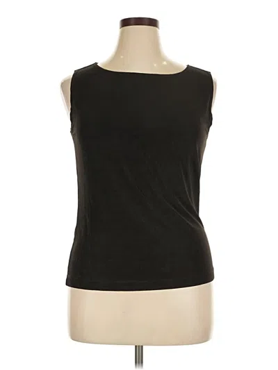 Pre-owned Travelers By Chico's Sleeveless T-shirt In Black