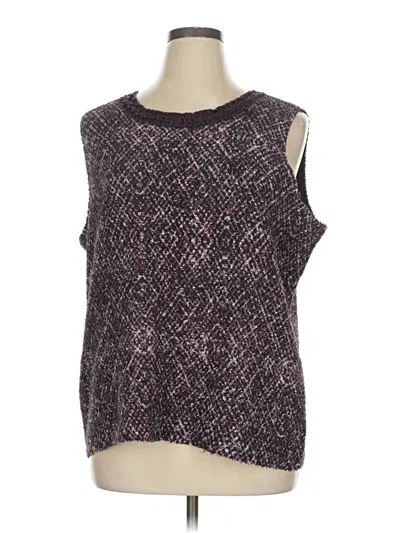 Pre-owned Travelers By Chico's Sleeveless T-shirt In Purple