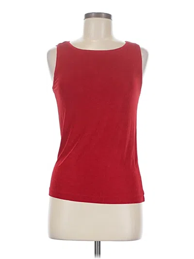 Pre-owned Travelers By Chico's Sleeveless T-shirt In Red