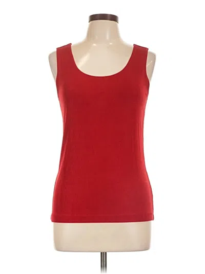 Pre-owned Travelers By Chico's Tank Top Red Strapless Neckline Tops