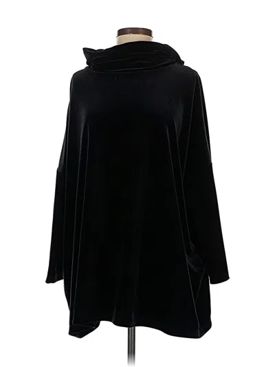 Pre-owned Travelers By Chico's Turtleneck Sweater In Black