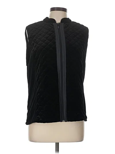 Pre-owned Travelers By Chico's Vest In Black
