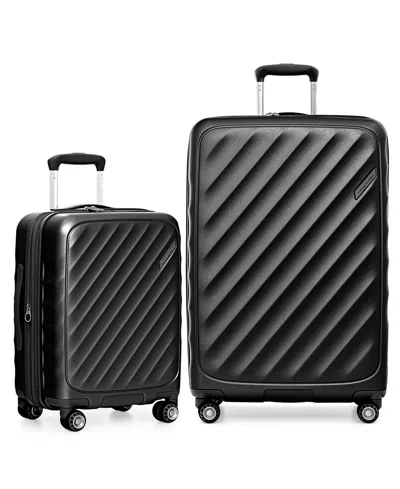 Traveler's Choice Elm 2-pc. Carry-on Hardshell Expandable Spinner Luggage Set In Black