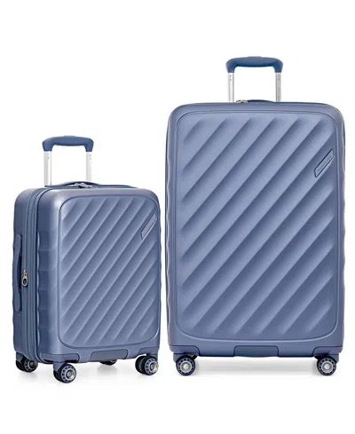 Traveler's Choice Elm 2-pc. Carry-on Hardshell Expandable Spinner Luggage Set In Blue