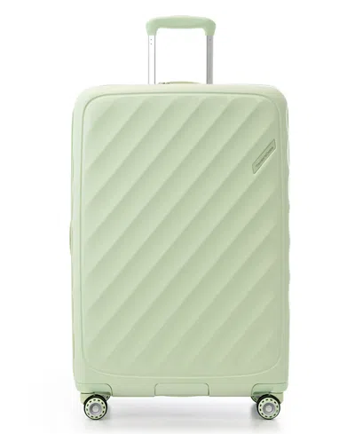 Traveler's Choice Elm Large Check-in Hardshell Expandable Spinner In Green