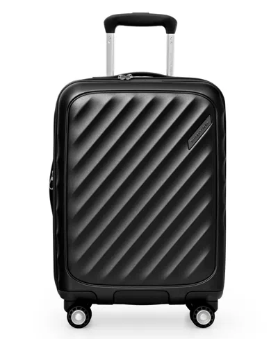 Traveler's Choice Elm Medium Carry-on Hardshell Expandable Spinner In Black