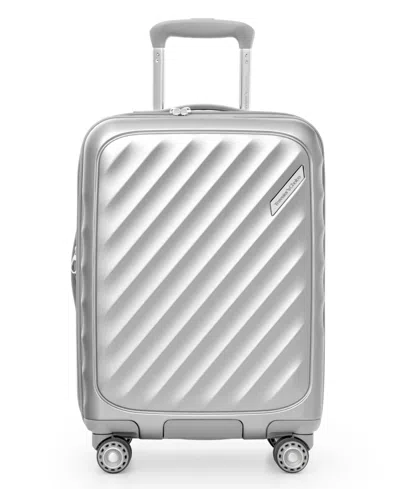 Traveler's Choice Elm Medium Carry-on Hardshell Expandable Spinner In Silver