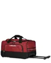 Traveler's Choice Pacific Gear Pacific Gear Rolling Duffel Bag In Red