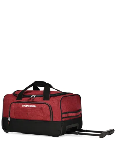 Traveler's Choice Pacific Gear Pacific Gear Rolling Duffel Bag In Red