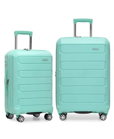 Traveler's Choice Pagosa 2-pc. Hardside Expandable Spinner Luggage Set In Green