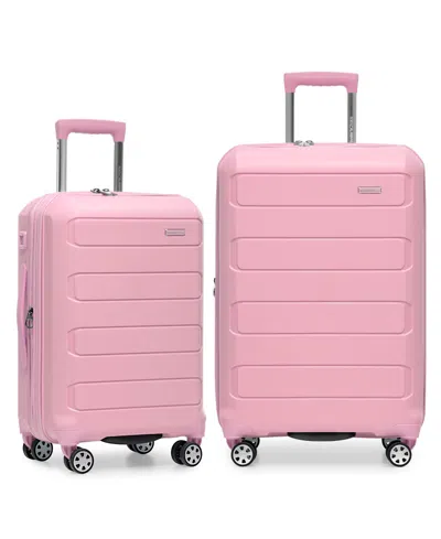 Traveler's Choice Pagosa 2-pc. Hardside Expandable Spinner Luggage Set In Pink