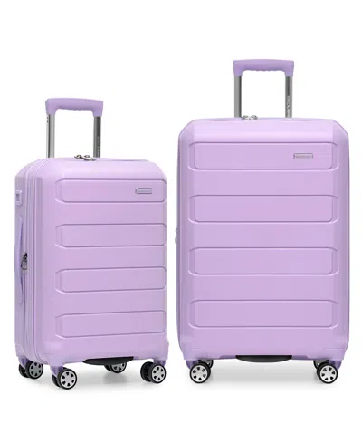 Traveler's Choice Pagosa 2-pc. Hardside Expandable Spinner Luggage Set In Purple