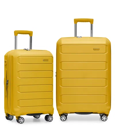 Traveler's Choice Pagosa 2-pc. Hardside Expandable Spinner Luggage Set In Yellow