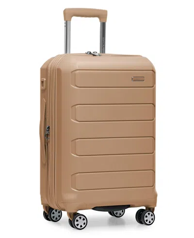 Traveler's Choice Pagosa Small Carry-on Hardside Expandable Spinner Luggage In Brown