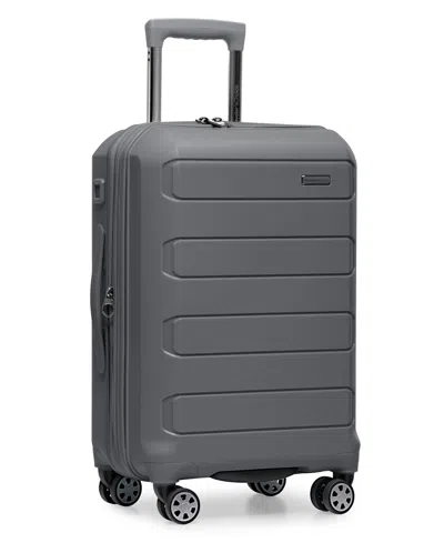 Traveler's Choice Pagosa Small Carry-on Hardside Expandable Spinner Luggage In Gray
