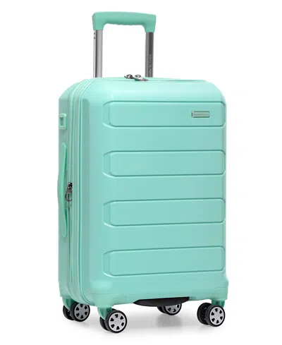 Traveler's Choice Pagosa Small Carry-on Hardside Expandable Spinner Luggage In Green