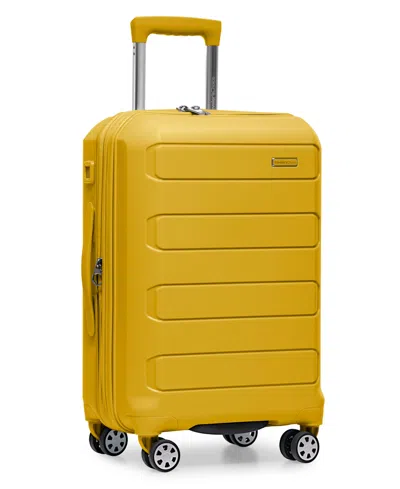 Traveler's Choice Pagosa Small Carry-on Hardside Expandable Spinner Luggage In Yellow