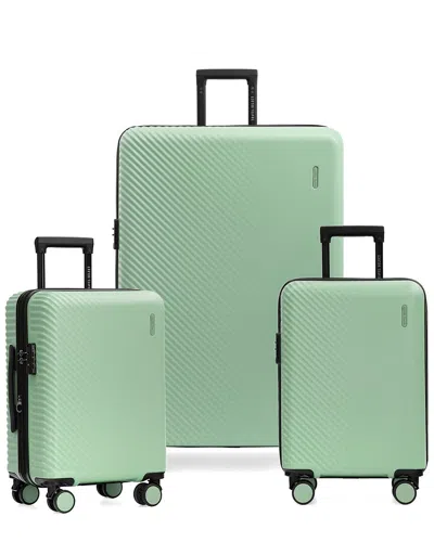 Traveler's Choice Travel Select Bridgetown Expandable 3pc Luggage Set In Green