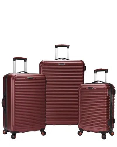 Traveler's Choice Travel Select Savannah 3pc Hardside Luggage Set In Burgundy