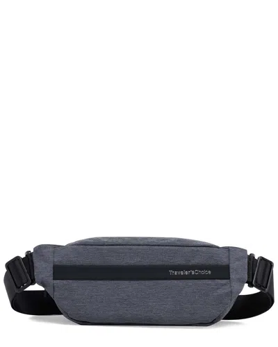Traveler's Choice Belfast Sling Bag In Gray