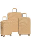 Traveler's Choice Phenom Expandable 3pc Luggage Set In Neutral