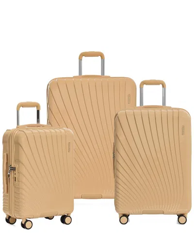 Traveler's Choice Phenom Expandable 3pc Luggage Set In Orange