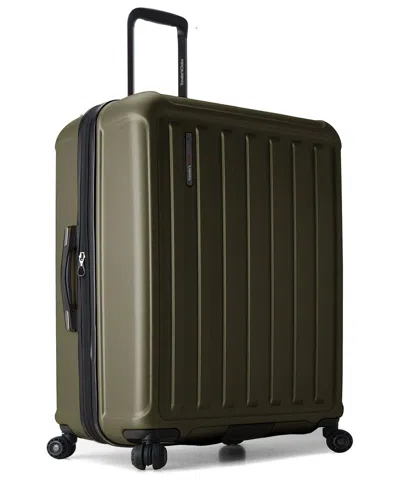 Traveler's Choice The Art Of Travel Expandable Large Hardside Luggage In Green