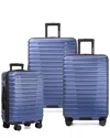 Traveler's Choice Us Traveler Boren Expandable 3pc Luggage Set In Blue